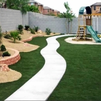 Artificial Grass Carpet Denair, California Backyard Deck Ideas, Backyard Design