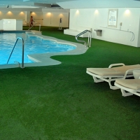 Artificial Grass Installation Hughson, California Backyard Putting Green, Natural Swimming Pools