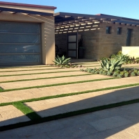 Artificial Turf Hughson, California Landscape Design, Small Front Yard Landscaping