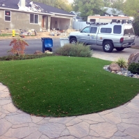 Fake Grass Carpet Newman, California Gardeners, Front Yard Design