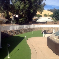 Faux Grass Waterford, California Putting Green Grass, Backyard Landscape Ideas