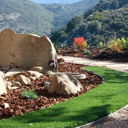 Installing Artificial Grass Riverbank, California Landscaping, Front Yard Landscape Ideas