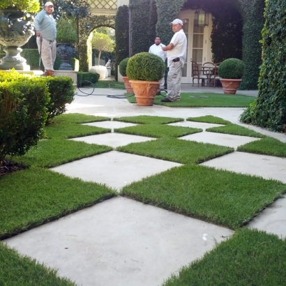 Synthetic Grass Grayson, California Backyard Playground, Pavers