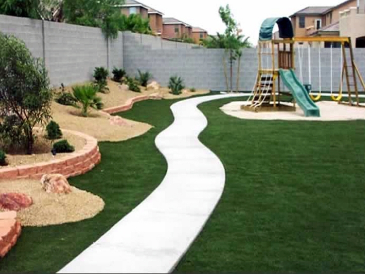 Artificial Grass Carpet Denair, California Backyard Deck Ideas, Backyard Design