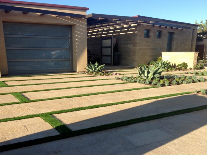 Artificial Turf Hughson, California Landscape Design, Small Front Yard Landscaping