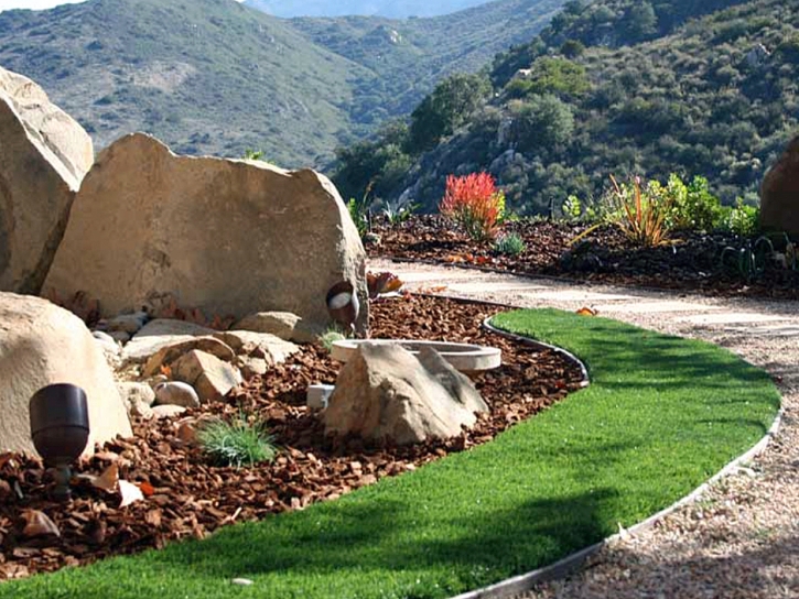 Installing Artificial Grass Riverbank, California Landscaping, Front Yard Landscape Ideas